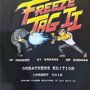 Paper Planes Street Fighter Freeze Tag II Graphic T-Shirt Size Large